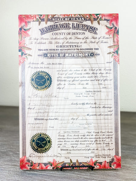 Should I laminate my marriage certificate?