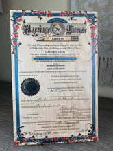Marriage Certificates on wood