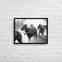 "The March" Wooden Framed canvas