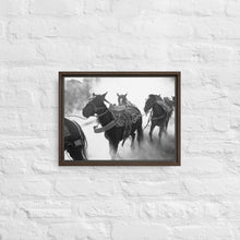 "The March" Wooden Framed canvas