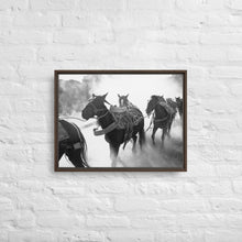 "The March" Wooden Framed canvas