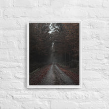 "Fall Road" Wooden Framed Canvas
