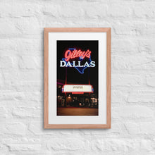Gilly's Matte Wooden Framed Poster