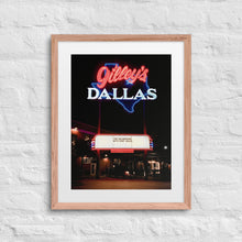 Gilly's Matte Wooden Framed Poster