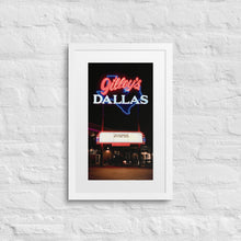 Gilly's Matte Wooden Framed Poster