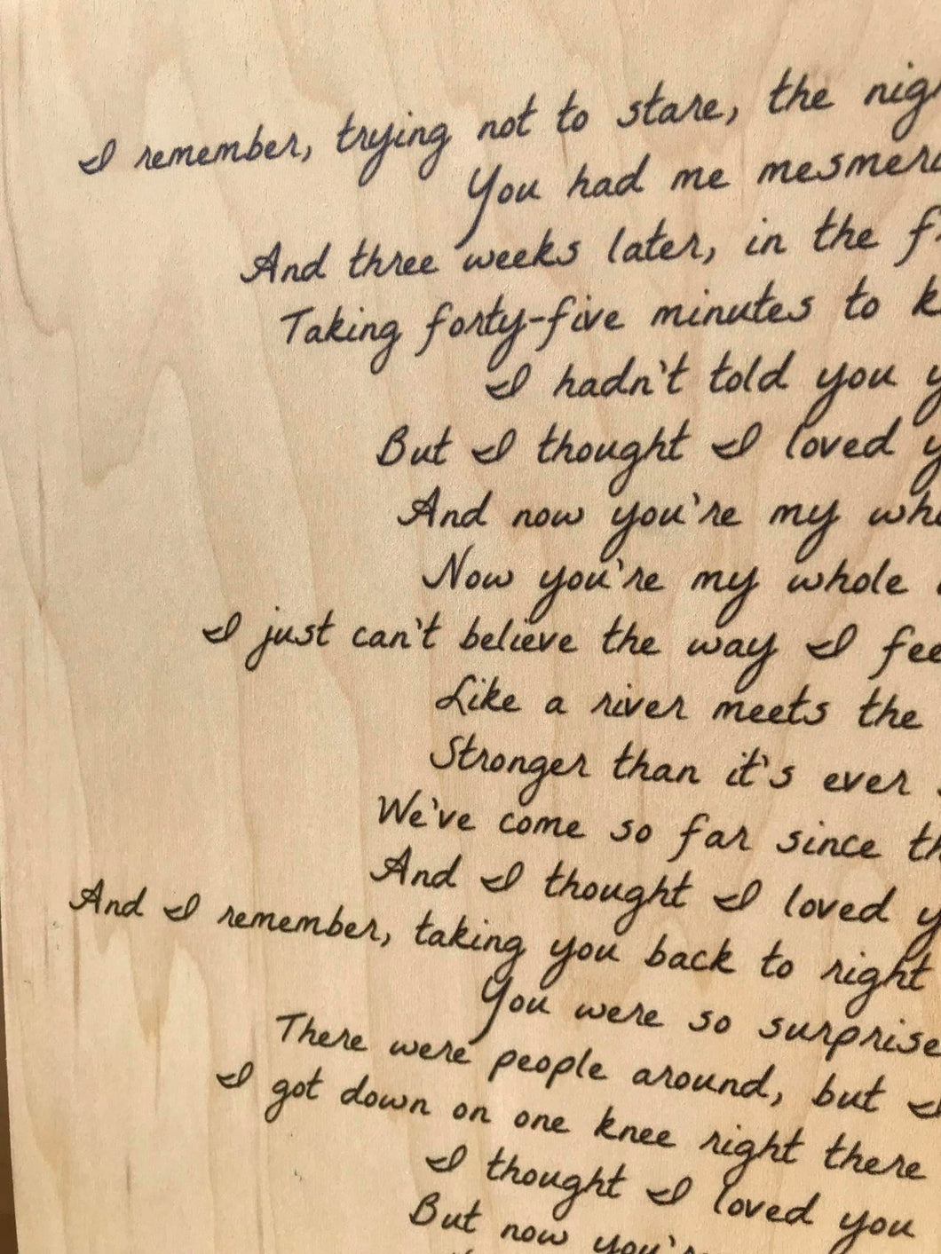 Love Letters and Wedding Vows