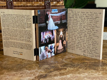 Memory Tri-fold on wood