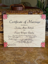 The Broken Plank prints your marriage certificate on wood! Our handcrafted products are made in Texas! Want to personalize or restore your marriage certificate? Click the option below