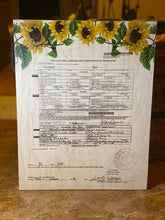 The Broken Plank prints your marriage certificate on wood! Our handcrafted products are made in Texas! Want to personalize or restore your marriage certificate? Click the option below