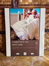 Custom Love Song Playlist on wood