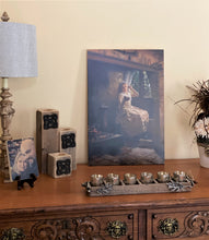 Beautiful works of Art printed on a beautiful piece of wood. Cozy Corner 1884 Frank Millet Painting.