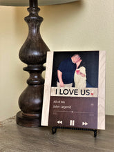 Custom Love Song Playlist on wood