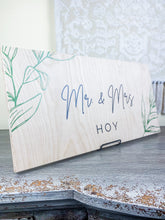 Wooden wedding sign