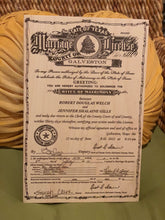 The Broken Plank prints your marriage certificate on wood! Our handcrafted products are made in Texas! Want to personalize or restore your marriage certificate? Click the option below