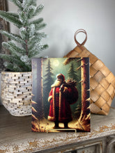 Santa Under Moonlight Painting Photo Board