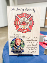 First Responders Personalized Photo Board