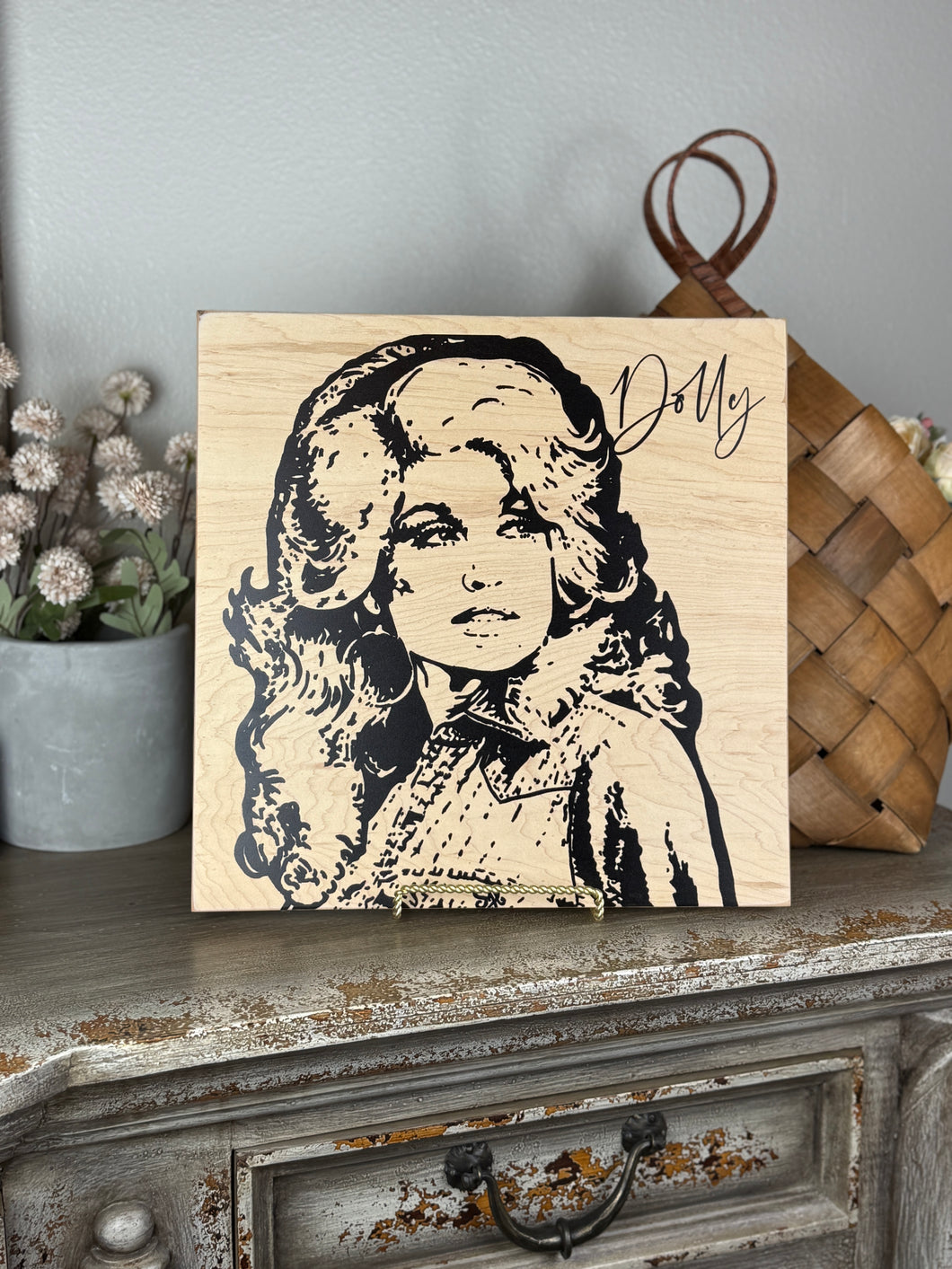 Dolly Portrait on wood