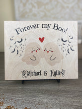 Romantic "Forever my Boo" custom Halloween wooden sign. Handcrafted and made in Texas.