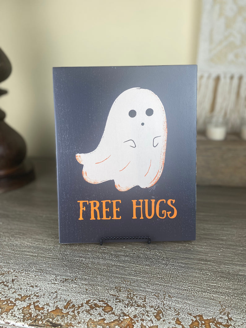 Free Hugs Fall Ghost Sign