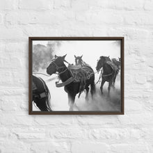"The March" Wooden Framed canvas
