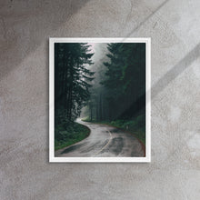 "Dreary Road" Wooden Framed Canvas