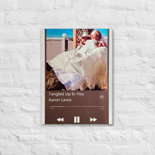 Custom Love Song Playlist on wood