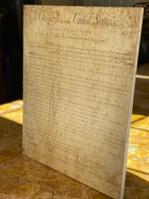 The Bill Of Rights (First Page) Printed on Wood