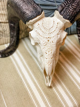 Hand Carved Ram Skull