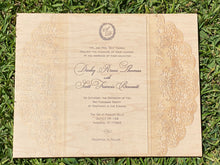 Upload your beautiful wedding invitation and let us print it on wood today!
