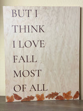 This 16x20" seasonal Fall sign is handcrafted and designed at The Broken Plank. This piece is key holed and ready to hang. Each piece will show beautiful wood grain through out.